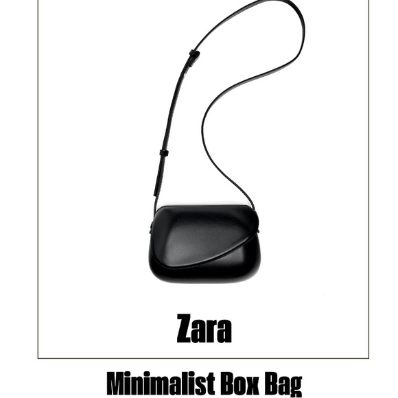 ZARA MINIMALIST BOX BAG - Picture 1 of 5